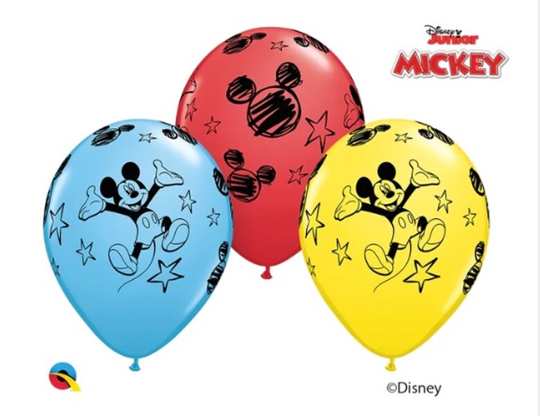 28 cm lateksa balons "Mickey Mouse" - 1 gb.