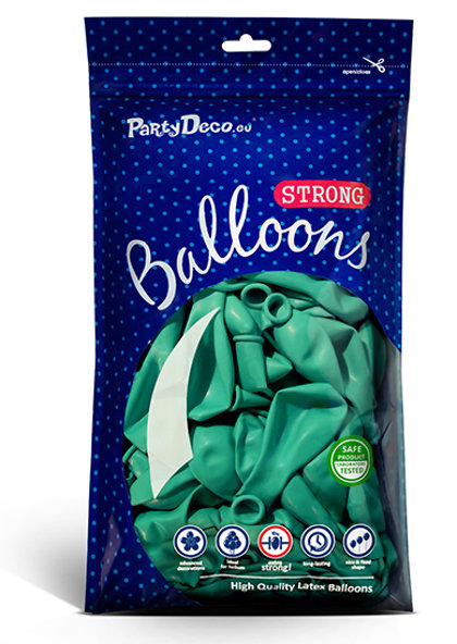 Balonu iepakojums, 100 gb., 30 cm, akvamarīna krāsa