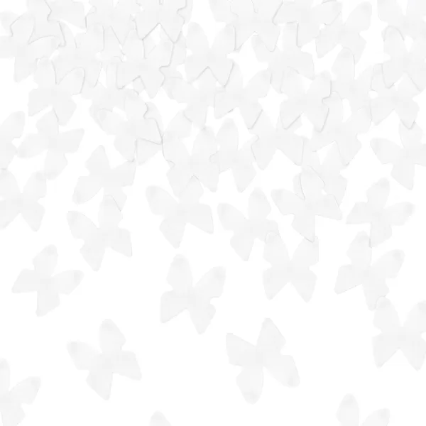 Plaukšķene, balti papīra taurenīši, 30 cm