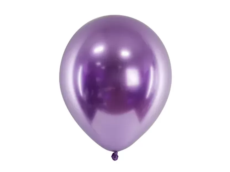 13 cm balons, violeta krāsā, hroms - 1 gb.