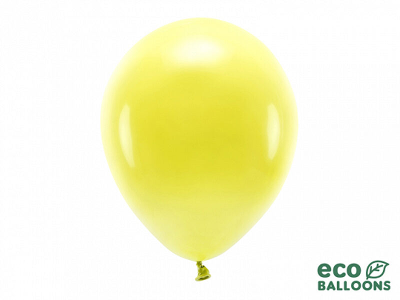 30 cm Eco balons,  citronu krāsa - 10 gb.