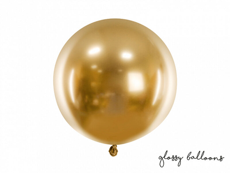 60 cm hromēts balons, zelta krāsa - 1 gb.