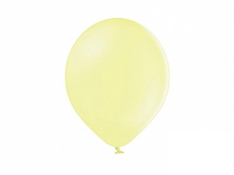 27 cm balons, gaiši dzeltenā krāsa, pastelis - 1 gb.