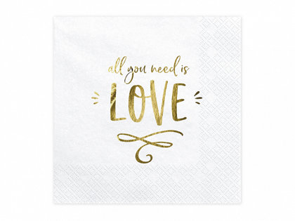 Salvetes "All you need is love", 20 gb