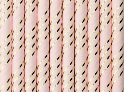 Salmiņi "Ar zeltām strīpām", rozā krāsa, 10 gb