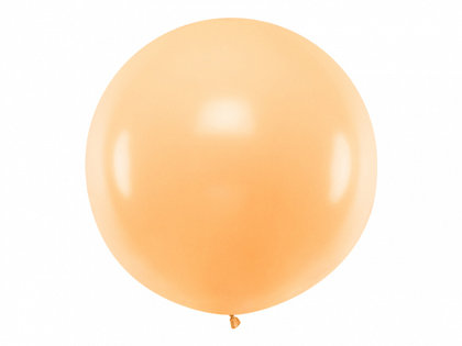 1 m balons, apaļš, persiku krāsa, pastelis - 1 gb.