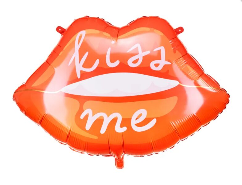 Folija balons "Lūpas -Kiss me", 86.5x65 cm