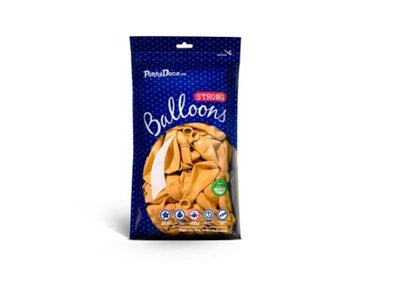 13 cm balons, medus krāsa - 100 gb iepakojums