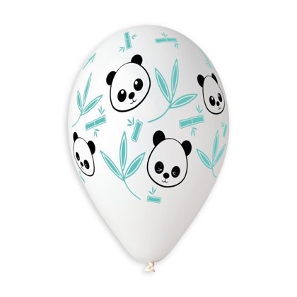 30 cm lateksa balons "Panda un bambuss" - 1 gb.