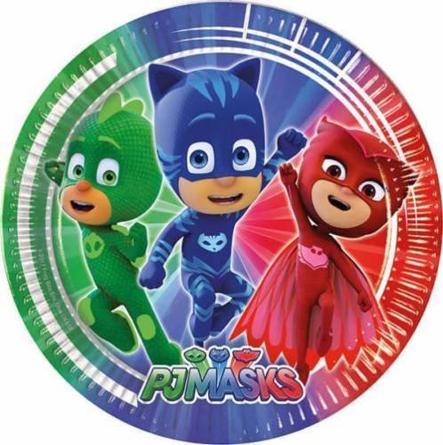 Šķīviši "Pj Masks", 8 gb., 23 cm