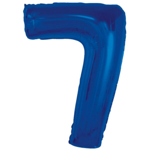 Folija balons SMART "7", 92 cm, zila krāsa