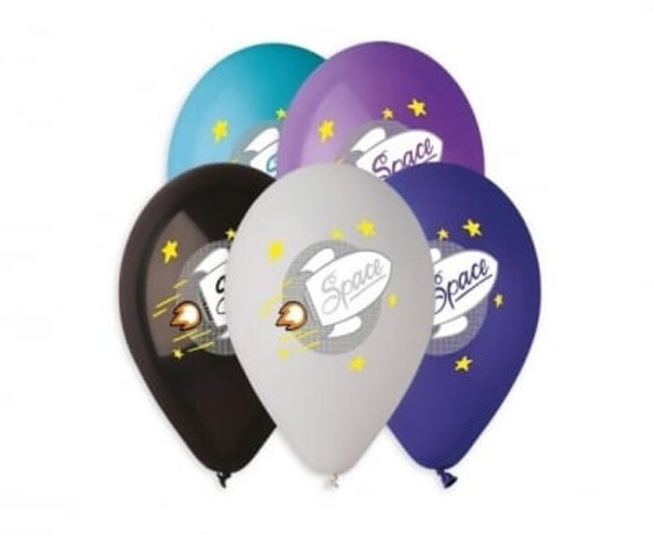 30 cm lateksa balons Space raķete - 1 gb.