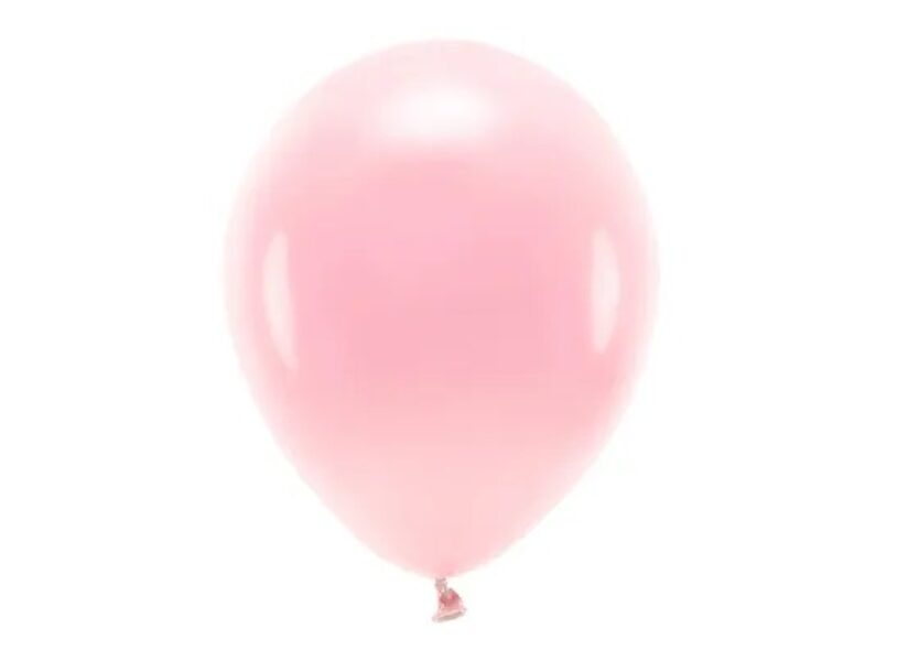 30 cm Eco balons, gaiši rozā krāsa - 10 gb.