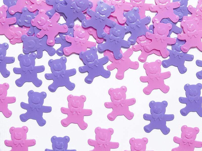 Konfetti "Lāciši", rozā un lillā krāsa, 15 g