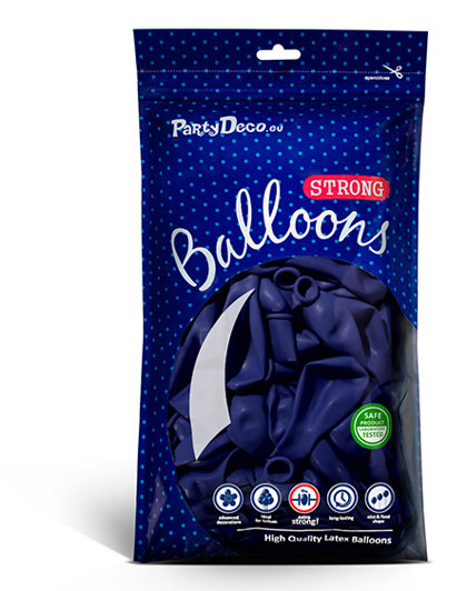 Balonu iepakojums, 100 gb., 30 cm, karaliska zilā krāsa