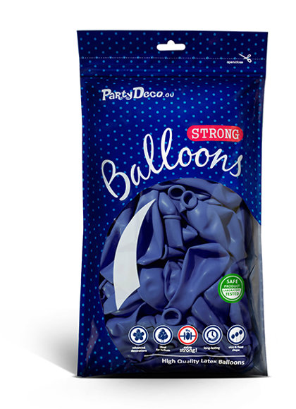 Balonu iepakojums, 100 gb., 30 cm, ultramarīna zilā krāsa