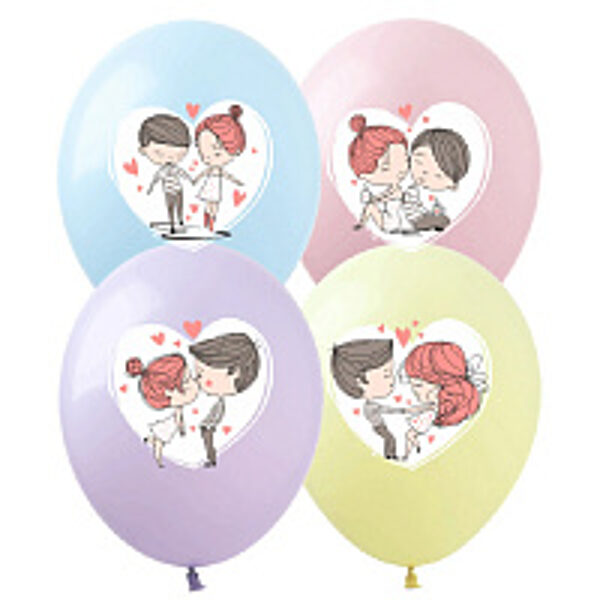 30 cm lateksa balons Love - 1 gb