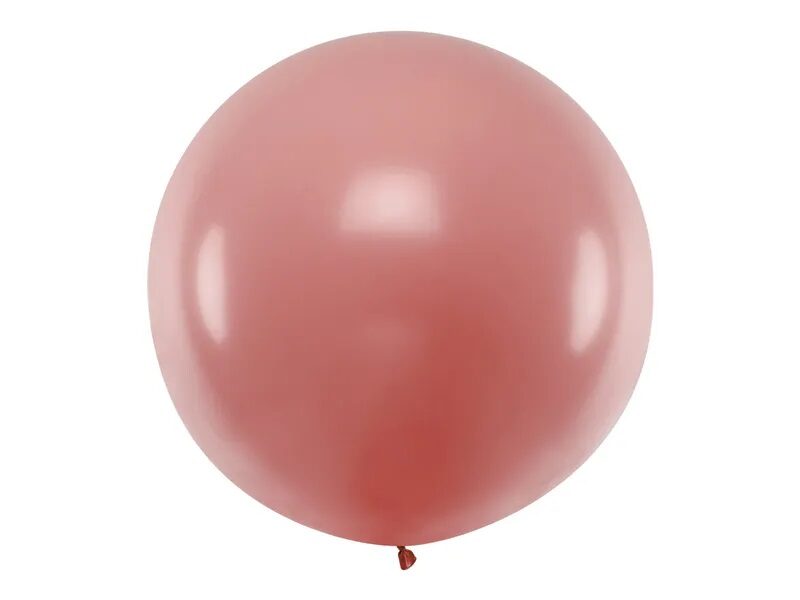 1 m balons, apaļš, meža rozes krāsa - 1 gb.